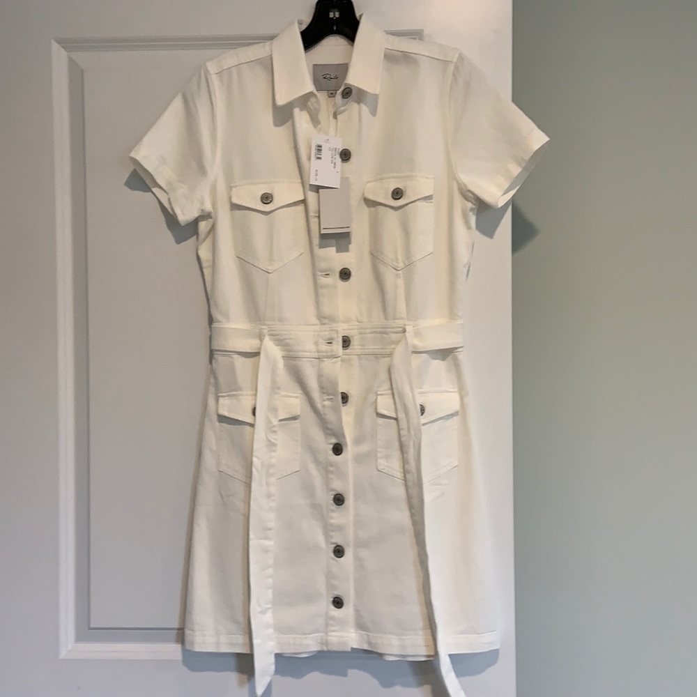 Rails button front dress.